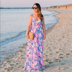Lilly Pulitzer Melody Maxi Dress in Pink Sunset